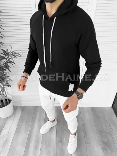 Hanorac barbati negru slim fit K188 O3-5.1